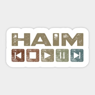 Haim Control Button Sticker